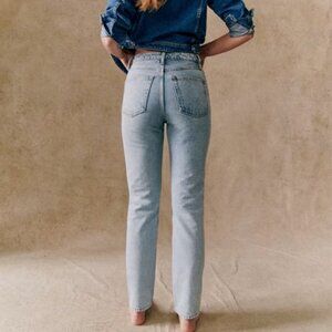 Sezane Brut Sexy Jeans - Bleach - Tall - Size 10